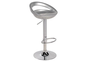 Swizzle Adjustable Bar Stool - Silver,Mr Bar Stool