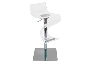 Acrylic Clear Viva Adjustable Bar Stool,Mr Bar Stool