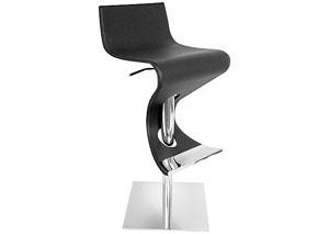 Viva Adjustable Bar Stool - Black Leatherette,Mr Bar Stool