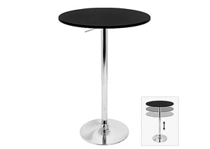 Adjustable Bar Table w/ Black Top,Mr Bar Stool