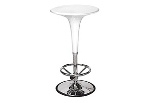Gelato Adjustable Bar Table White,Mr Bar Stool
