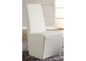 Jessy Fully Upholstered White Modern Chair (Set of 2),Mr Bar Stool