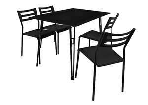 Black Harmony Dining Set,Mr Bar Stool