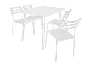 White Harmony Dining Set,Mr Bar Stool