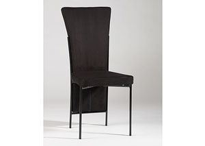 Jennifer Upholstered Back Black Side Chair (Set of 4),Mr Bar Stool
