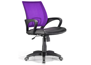 Officer Office Chair - Purple,Mr Bar Stool