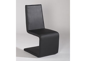 Samantha 'S' Shape Black Parson Side Chair (Set of 2),Mr Bar Stool