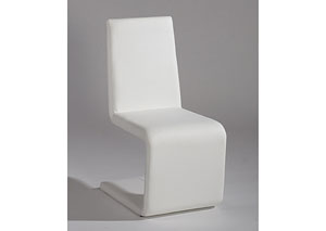 Samantha 'S' Shape White Parson Side Chair (Set of 2),Mr Bar Stool