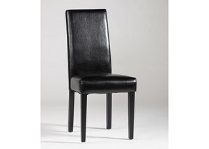 X Base Straight Back Black Parson Side Chair (Set of 2),Mr Bar Stool