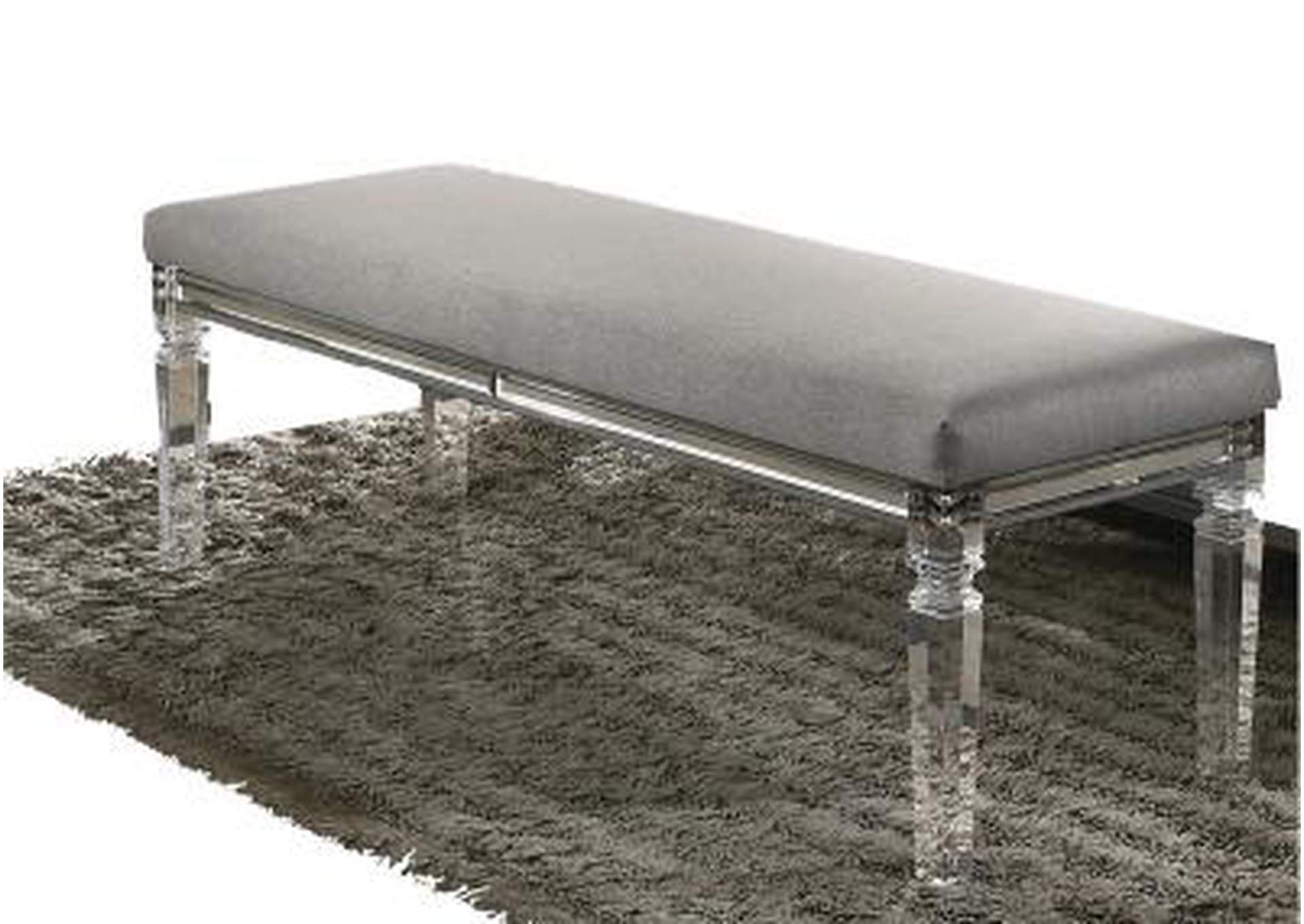 Two-Tone Grey Accent Bench,Nationwide