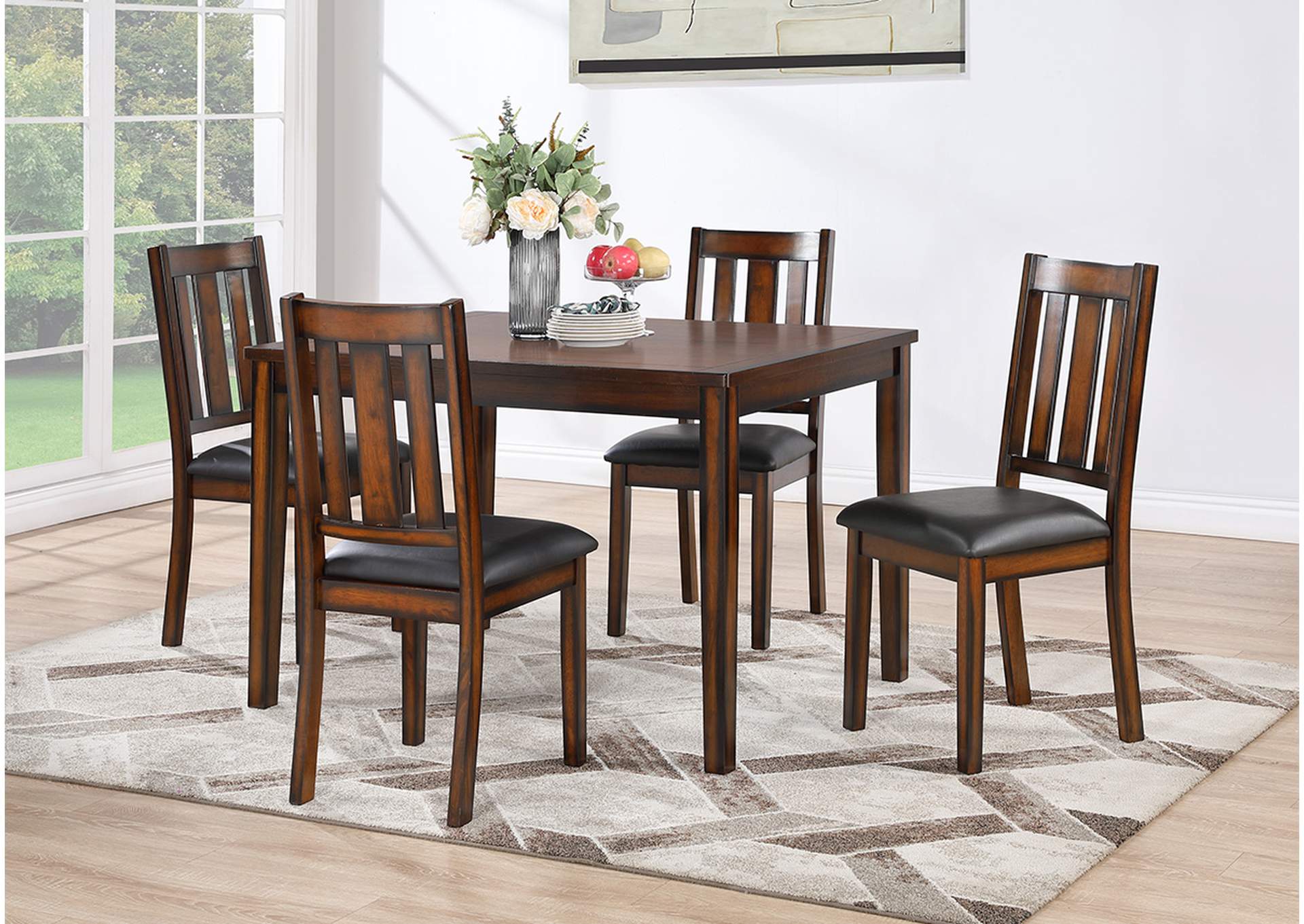 D414 Table and 4 Side Chairs,Nationwide