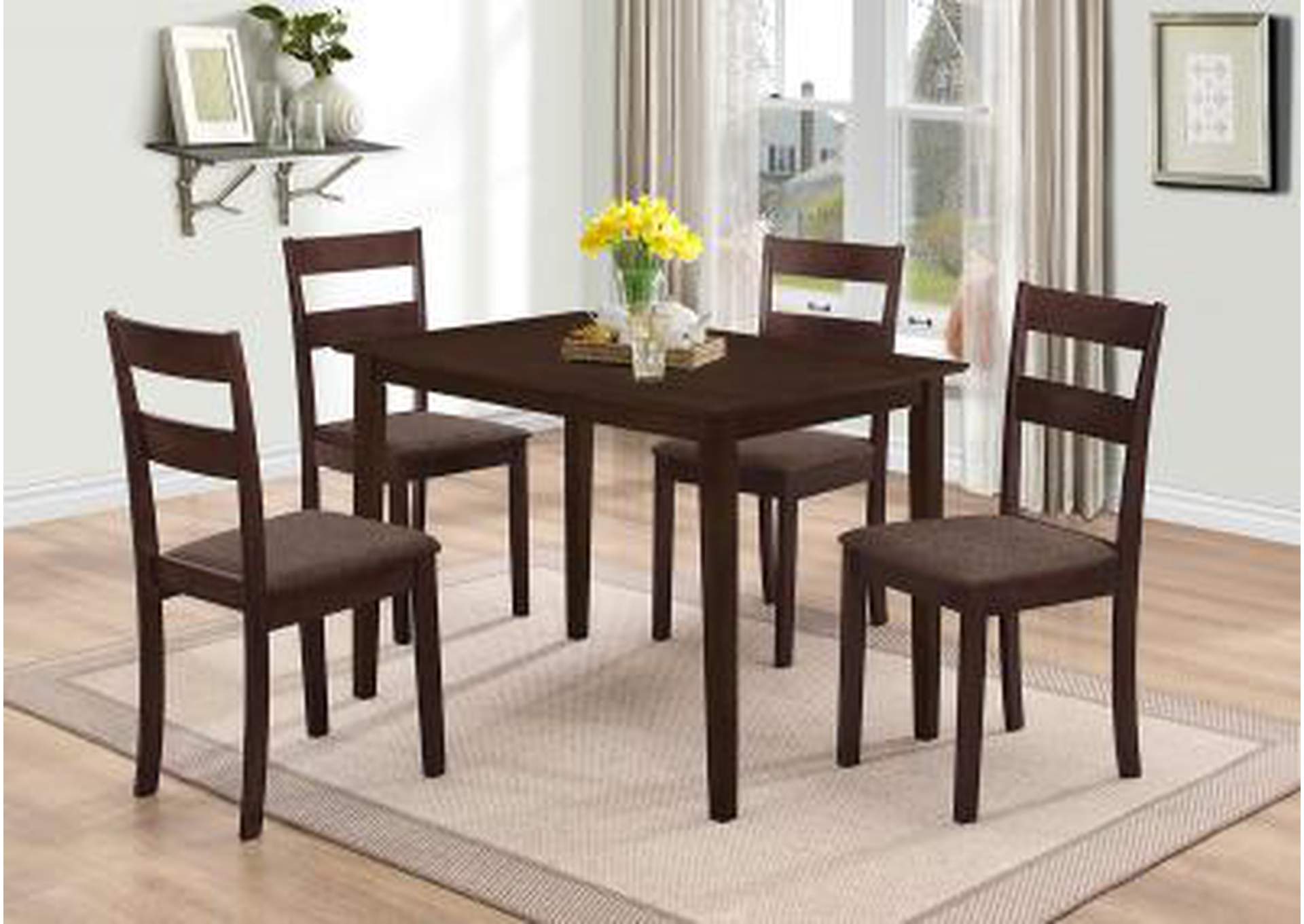 D565 Alto Table & 4 Side Chairs - D565,Nationwide