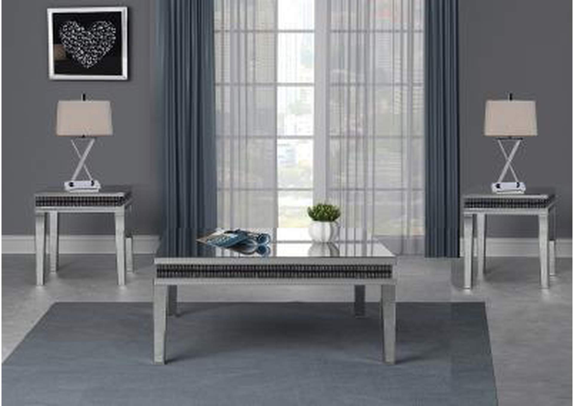 Dark Grey End Table,Nationwide