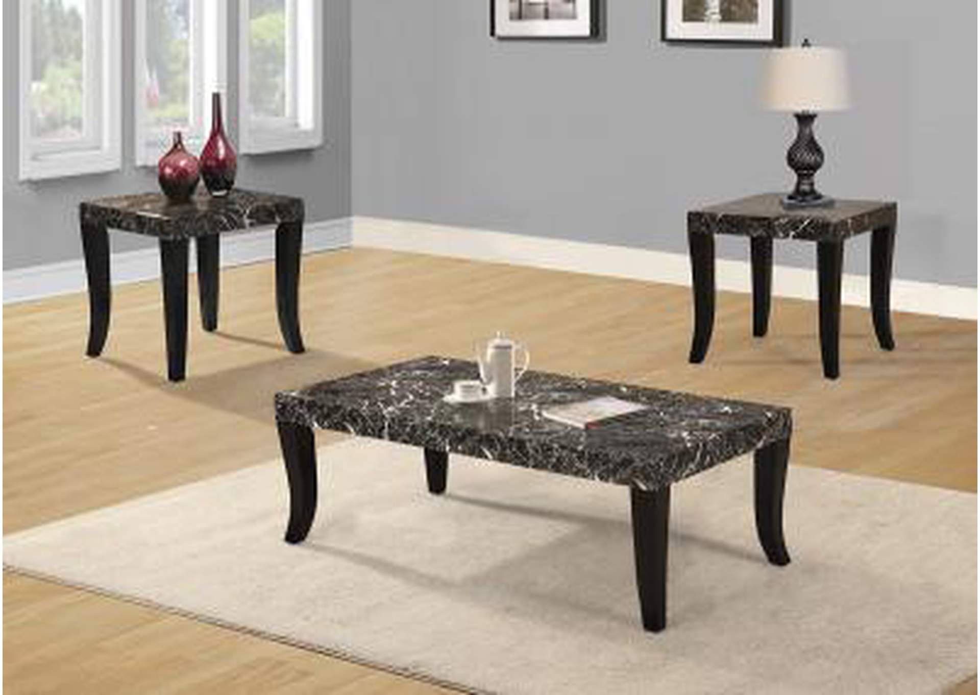 Brown 3 Piece Occasional Table Set,Nationwide