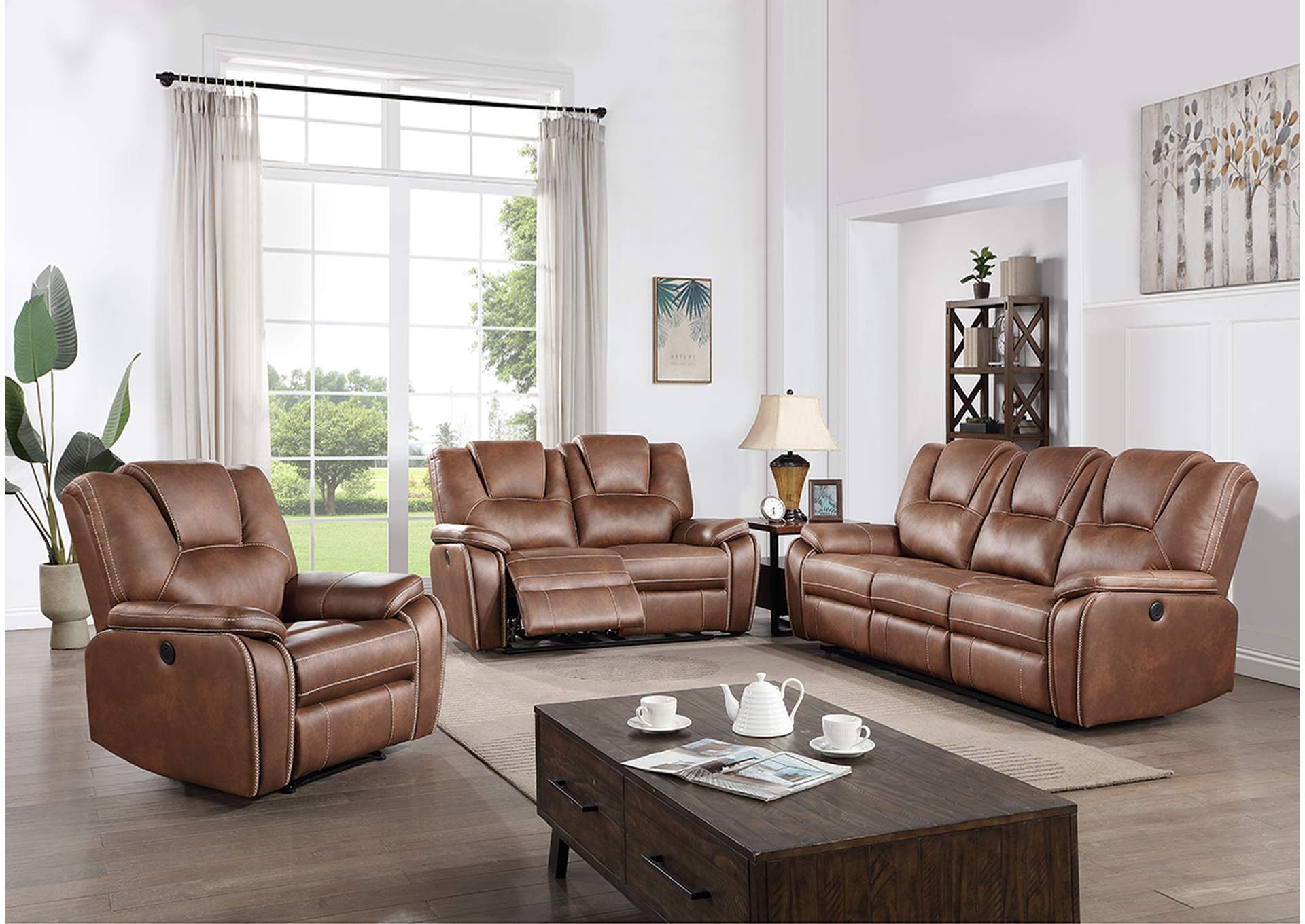 U124 Reclining Loveseat,Nationwide