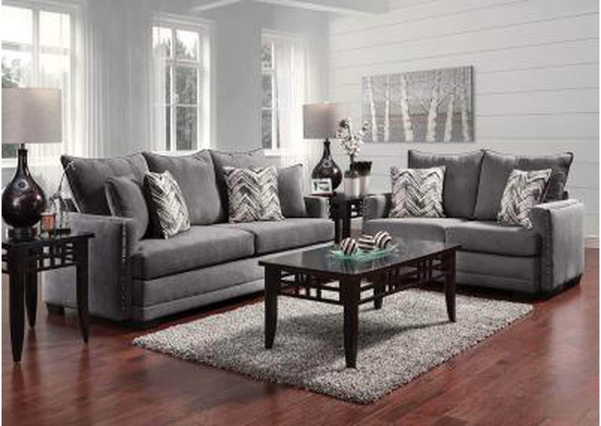 Grey Loveseat,Nationwide