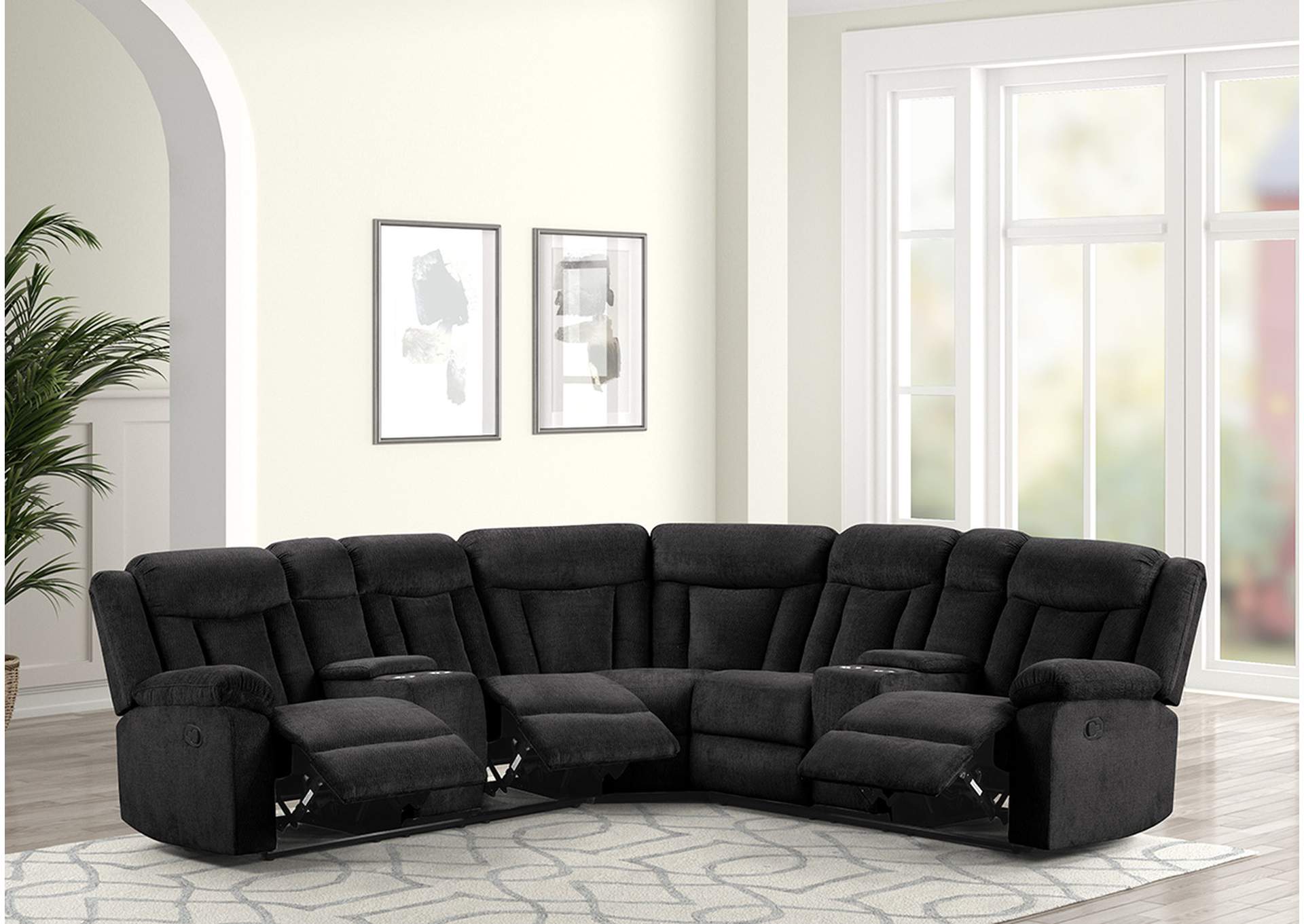 Brown 3 Piece Sectional,Nationwide