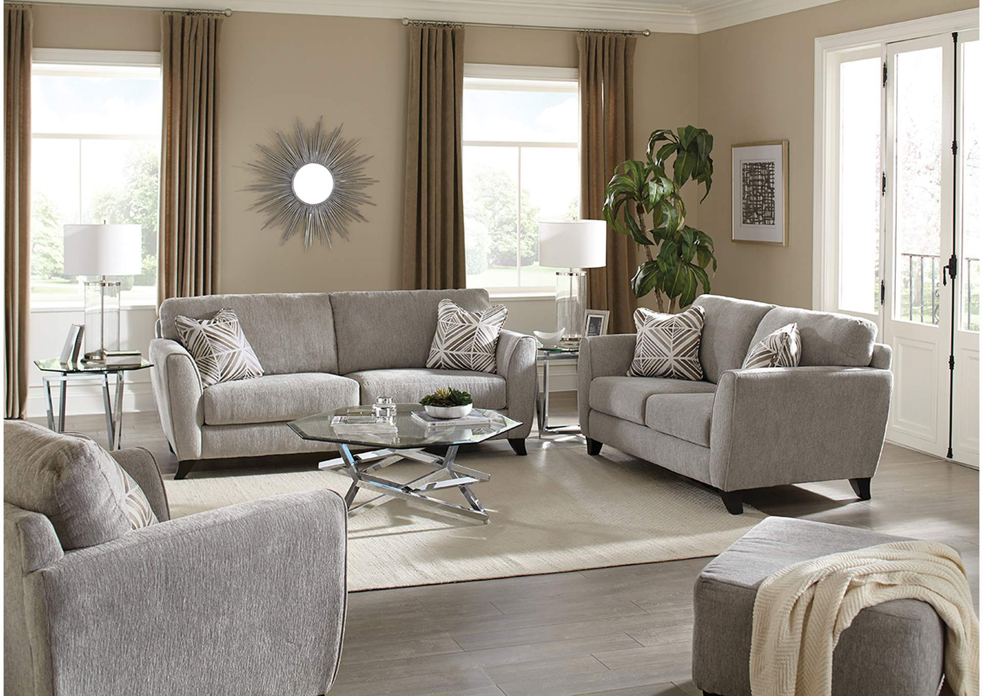 Grey Sofa & Loveseat,Nationwide