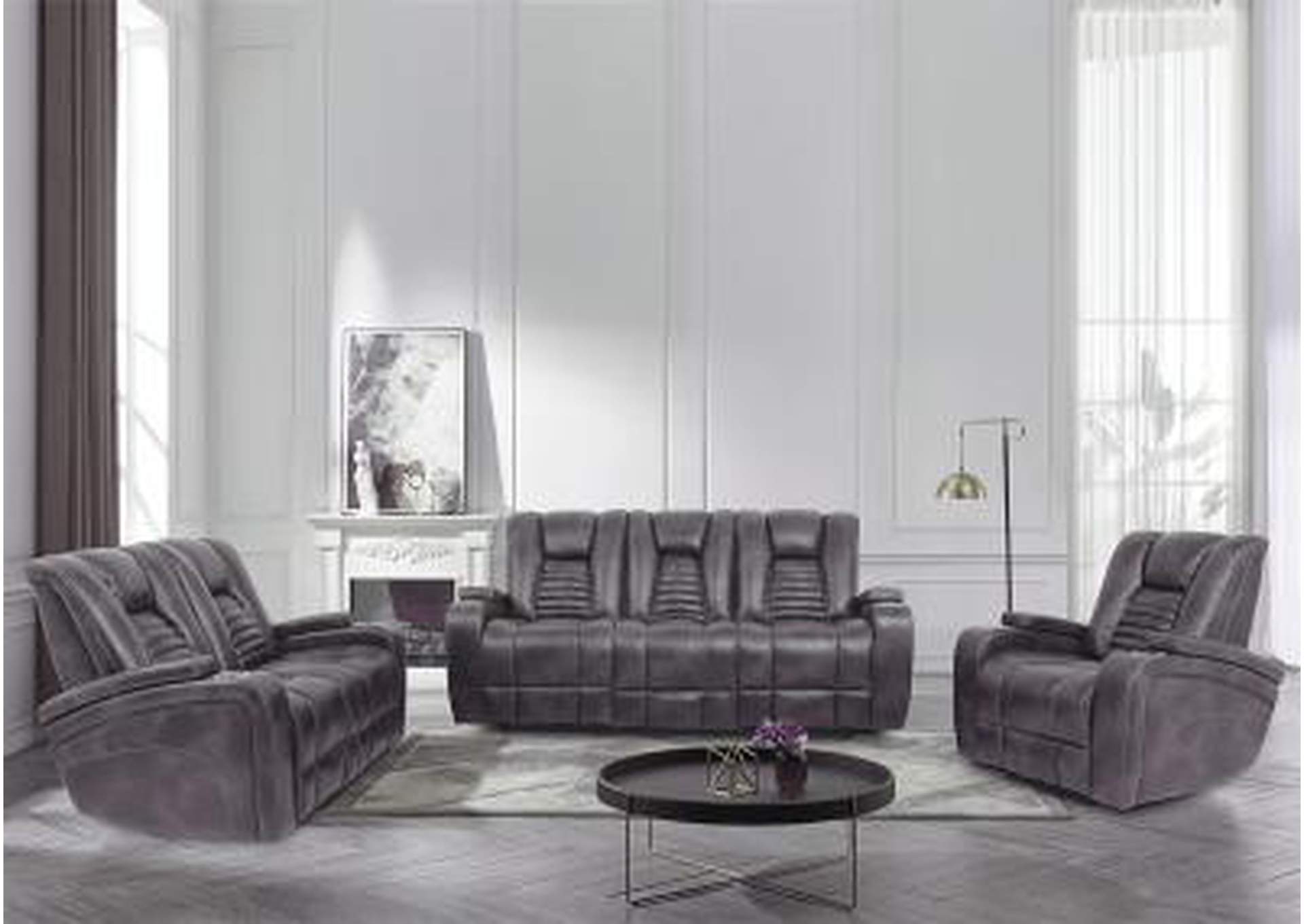 Slate Reclining Sofa,Nationwide