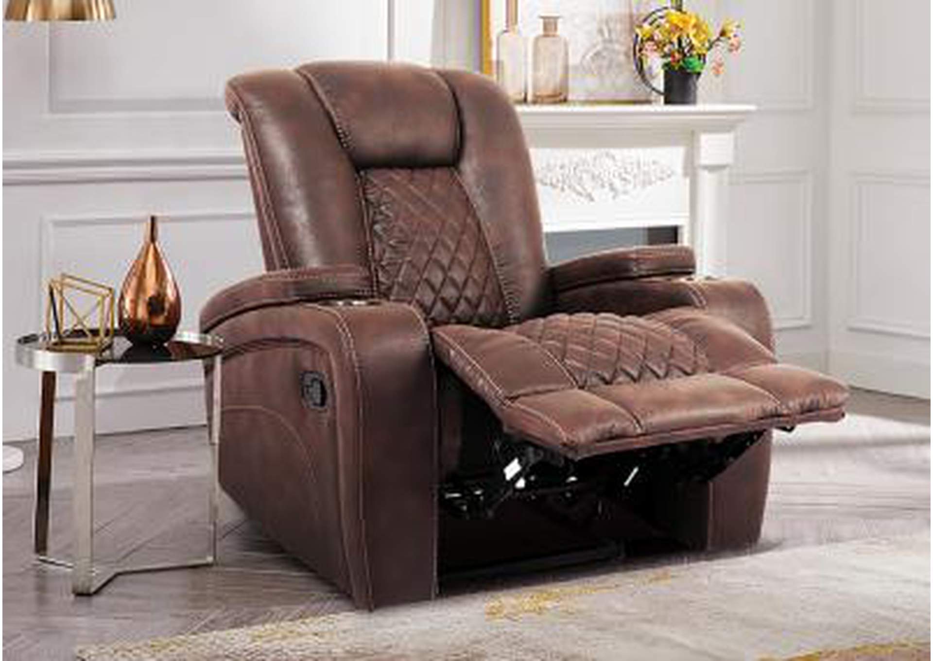 Dark Brown Recliner,Nationwide