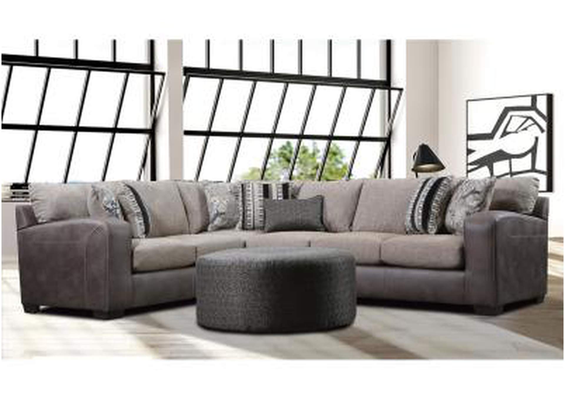 Grey 2 Piece Sectional,Nationwide