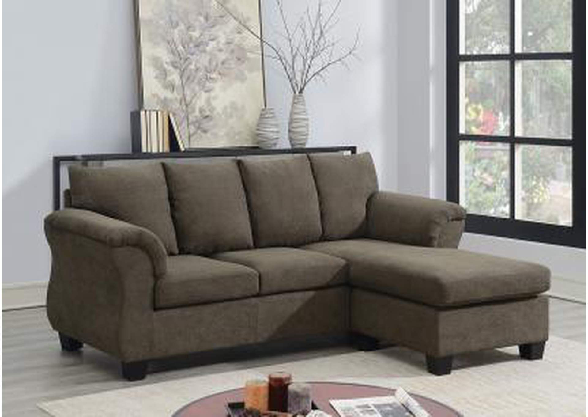 Brown 2 Piece Sectional,Nationwide