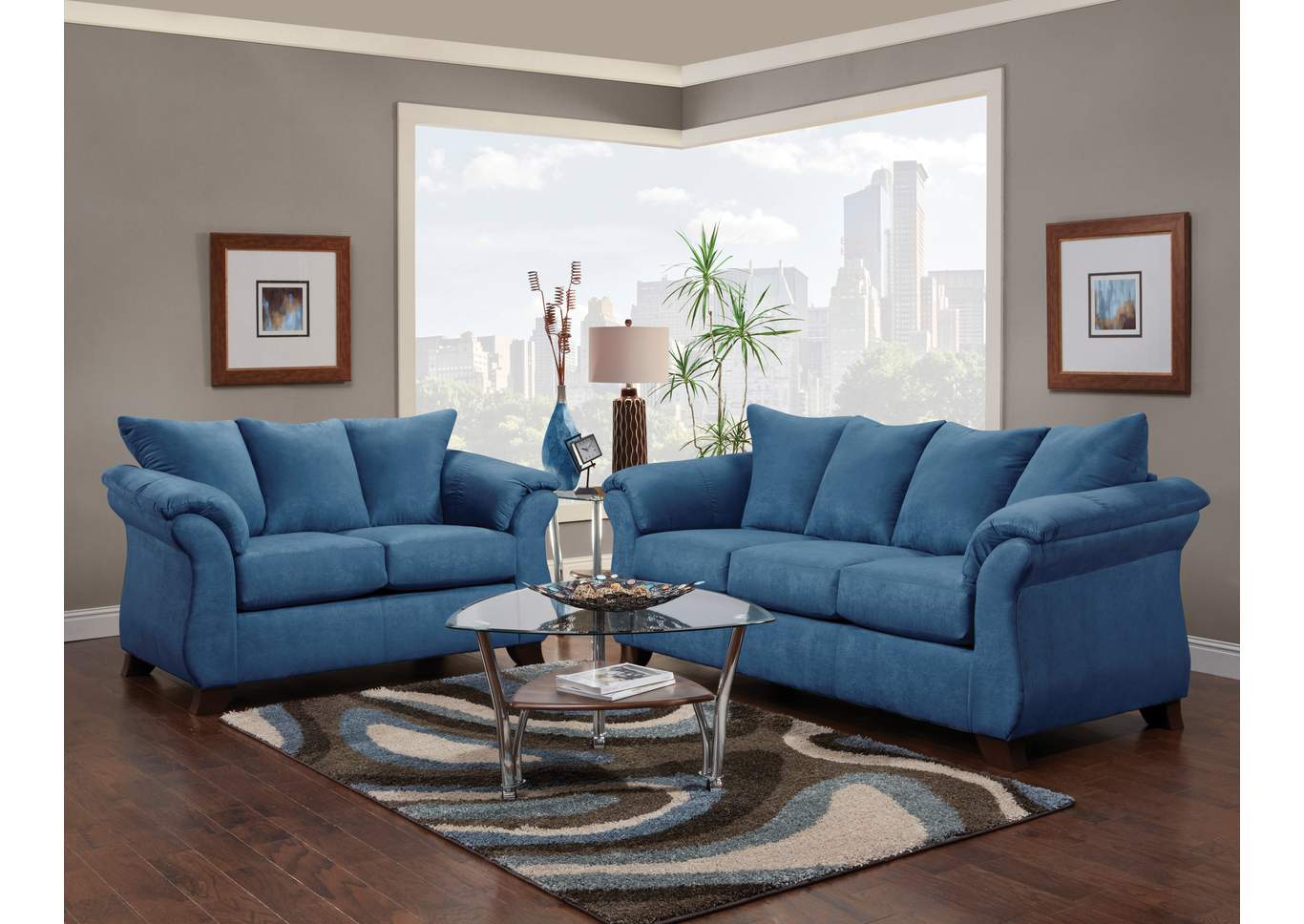 U317 Schooner Sofa & Loveseat - U158,Nationwide