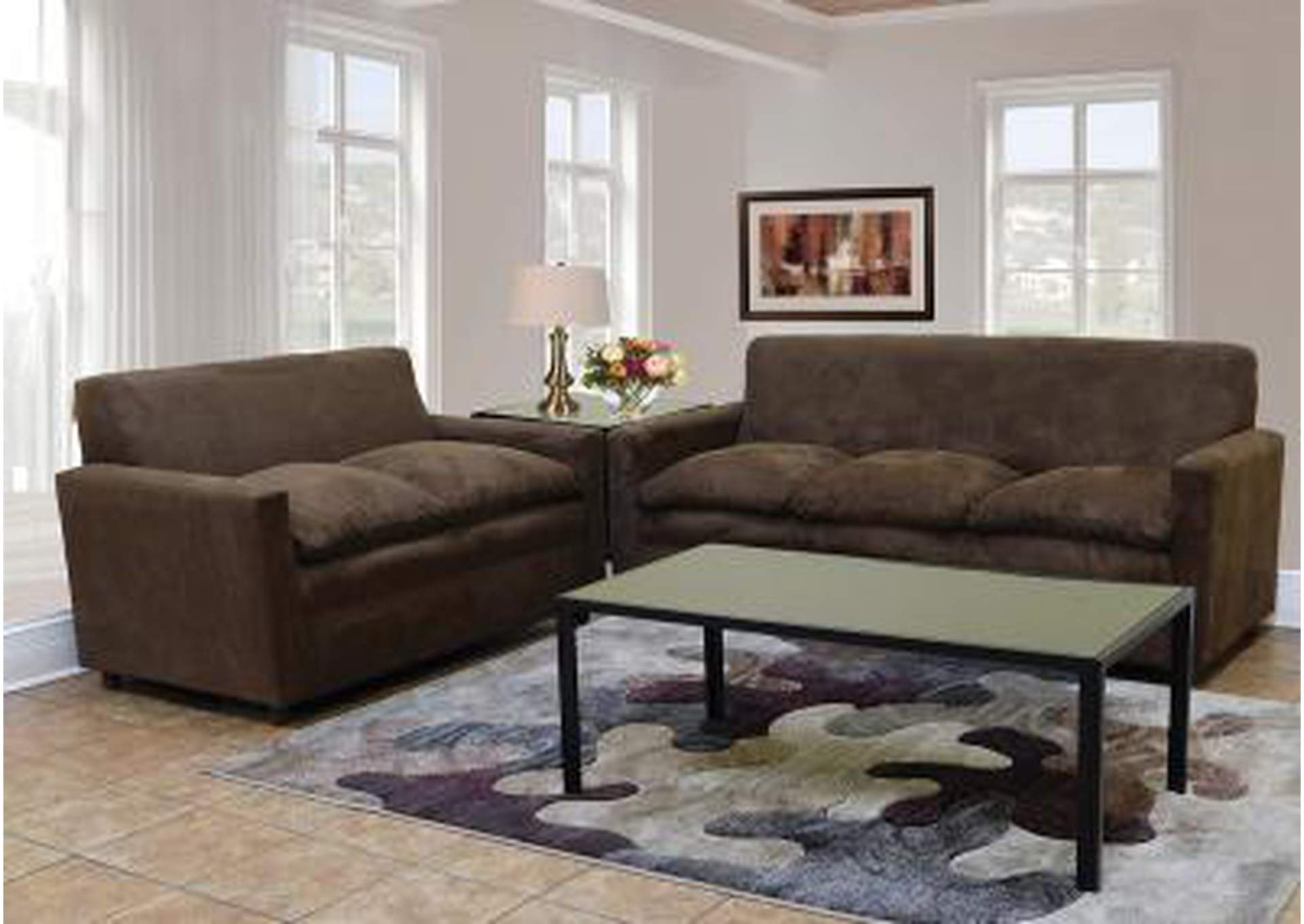 Brown Loveseat,Nationwide