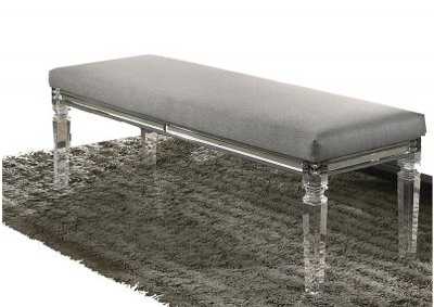 Image for Two-Tone Grey Accent Bench