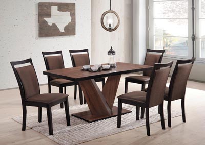 Image for D108 Alabaster Dining Table W/ 6 Chairs For Formal Dining