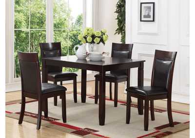 Image for D298 Mercury Dining Table W/ 4 Side Chairs For Casual Dining