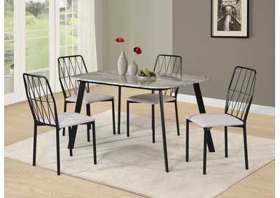 Image for D400 Akaroa Table & 4 Side Chairs - D400