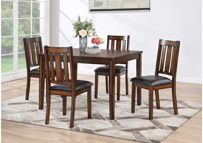 Image for D414 Table and 4 Side Chairs