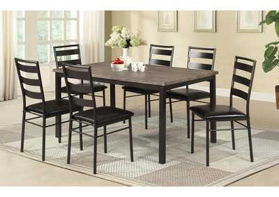 Image for D540 Stark White Table & 6 Side Chairs - D540