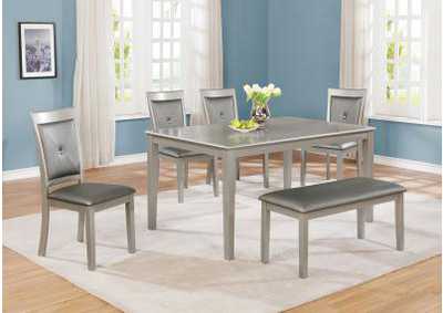 Image for D650 Table and 4 Chairs and Bench