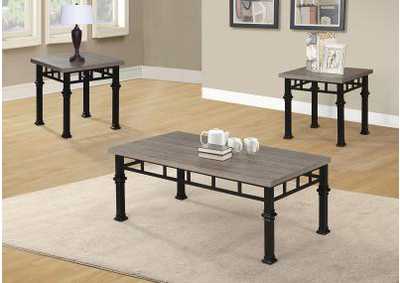 Black 3 Piece Occasional Table Set