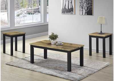 T704 Porcelain Cocktail Table & 2 End Tables - T704