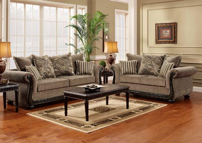 Grey Sofa & Loveseat