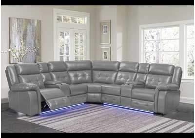 U49 Quill Gray 3Pc Sectional