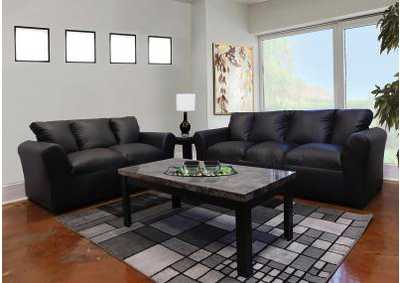 Image for Black Loveseat