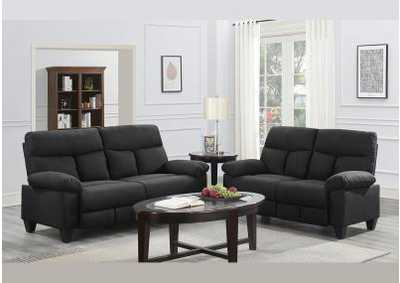 Image for Black Loveseat