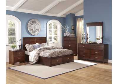 Image for Kensington Cherry Twin Storage Bed