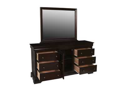 Versaille Bordeaux Dresser and Mirror