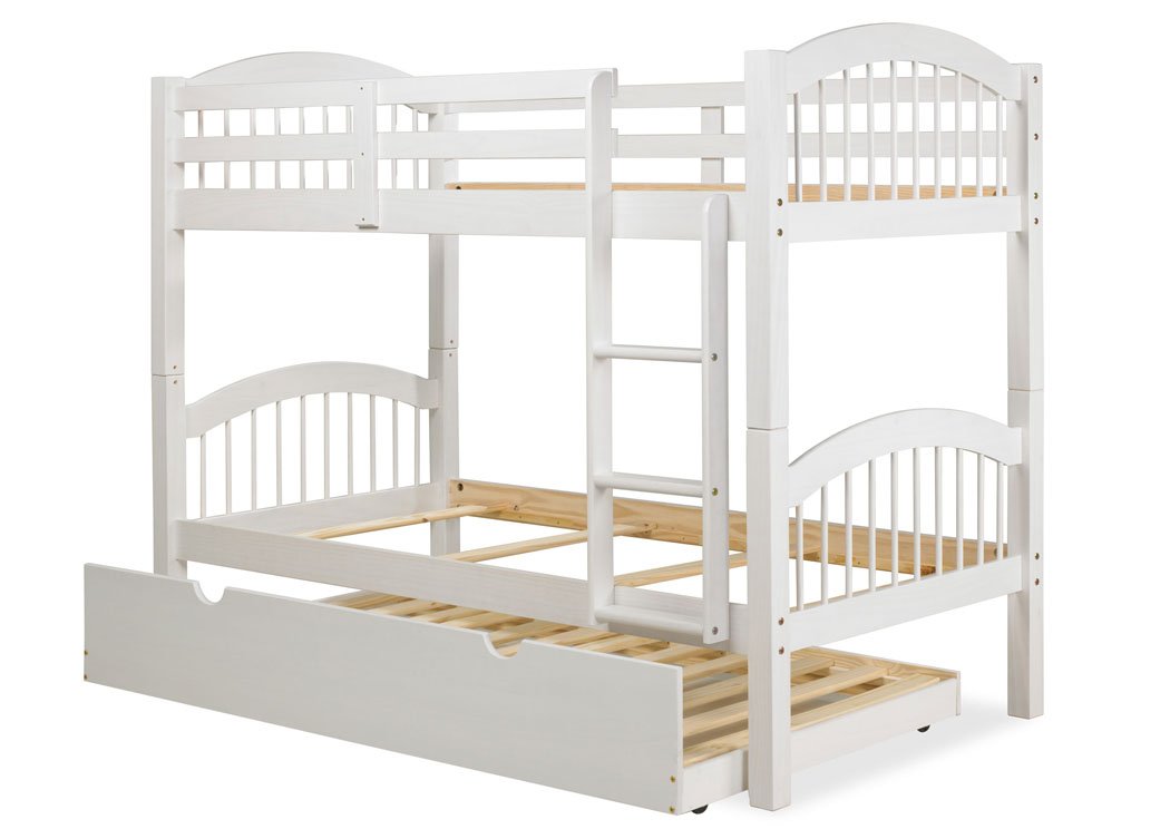 Texas Mahogany Twin/Twin Bunk Bed w/ Trundle,Palace Imports