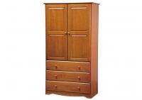 Image for 40Combo Wardrobe, Honey Pine