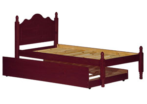 Image for Reston Mahogany Twin Panel Bed w/ Trundle