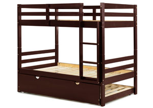 Image for Arizona Mahogany Twin/Twin Bunk Bed w/ Trundle