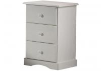 Image for Whitewash 3 Drawer Night Stand