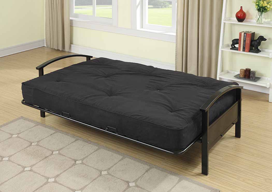 8" Black Pocket Coil Futon Mattress,Primo International