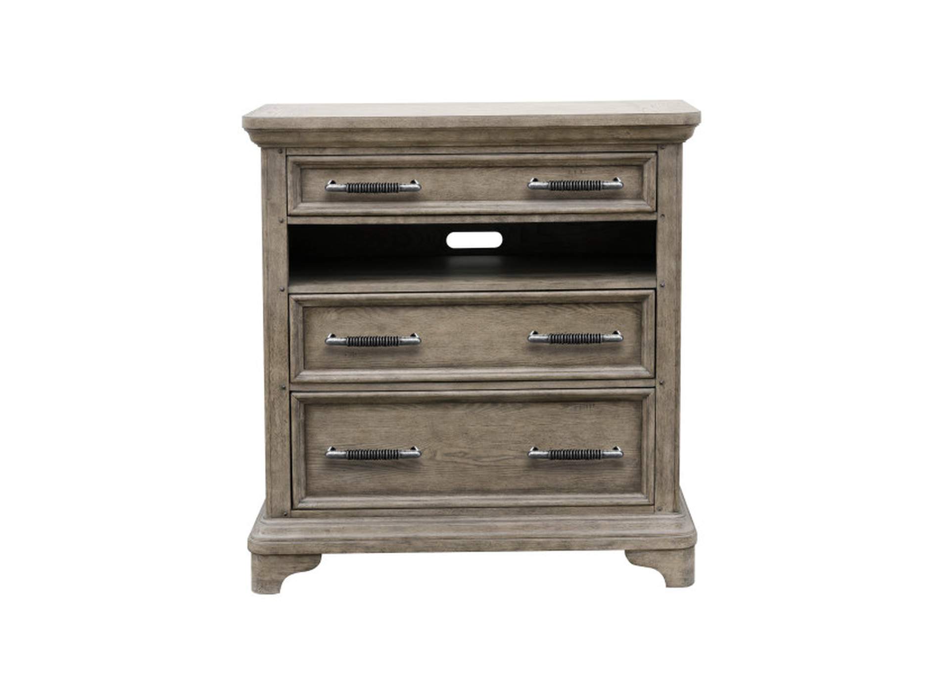 Bristol 3 Drawer Media Chest in Elm Brown,Pulaski Furniture